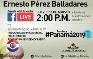 Lee más sobre el artículo Facebook Live con La Estrella de Panamá: Hoy a las 2:00 p.m.